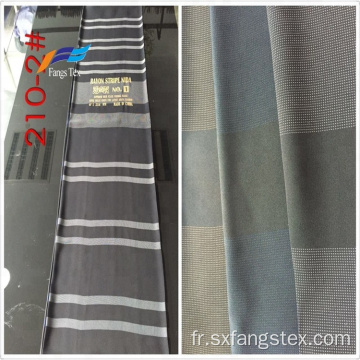 Tissus tricotés rayés chaudement de polyester Rayon Nida Dubai